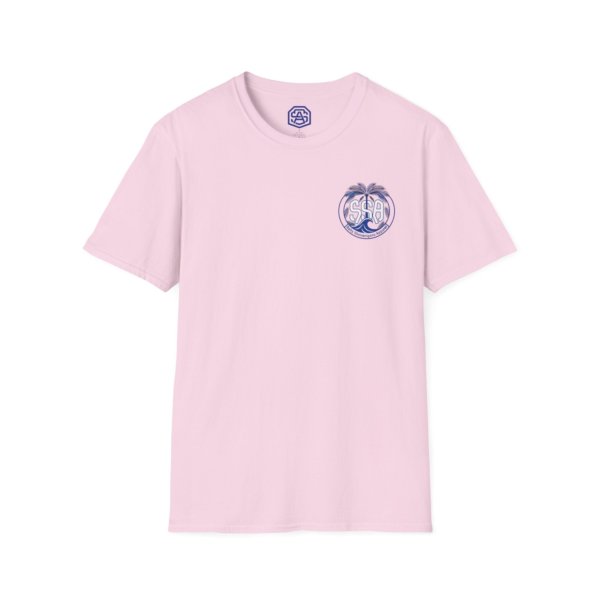 Salty Shenanigans Apparel The Beach Is My Happy Place T-Shirt Printify