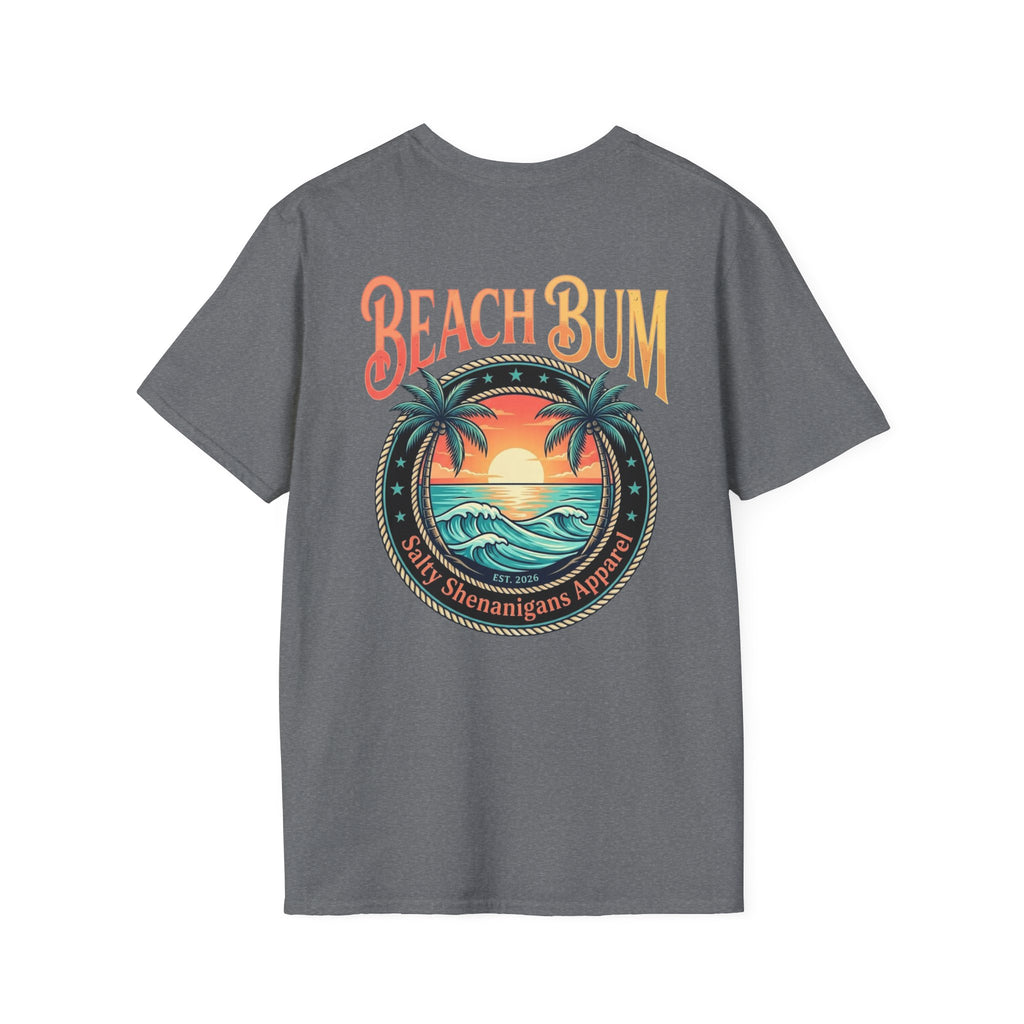 Beach Bum Coastal Sunset T-Shirt Printify