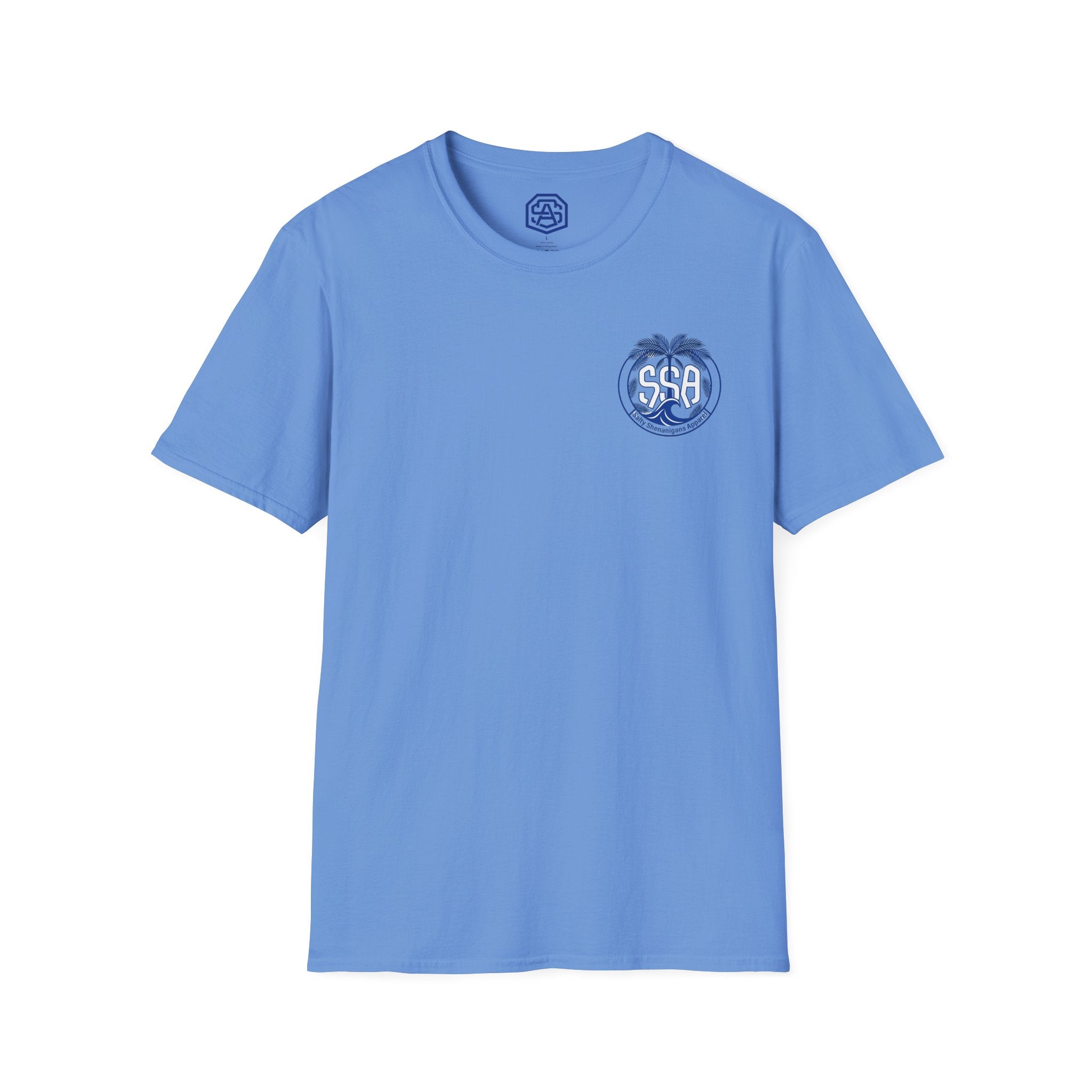 Salty Shenanigans Apparel The Beach Is My Happy Place T-Shirt Printify