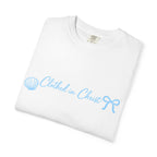 Clothed in Christ Coastal T-Shirt- Blue Print Printify