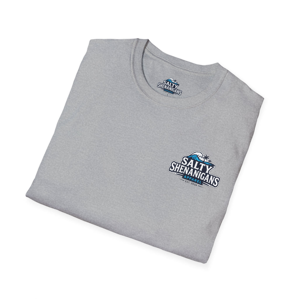 I Drink Well With Others Beach Bar T-Shirt | Tropical Happy Hour Shirt Printify