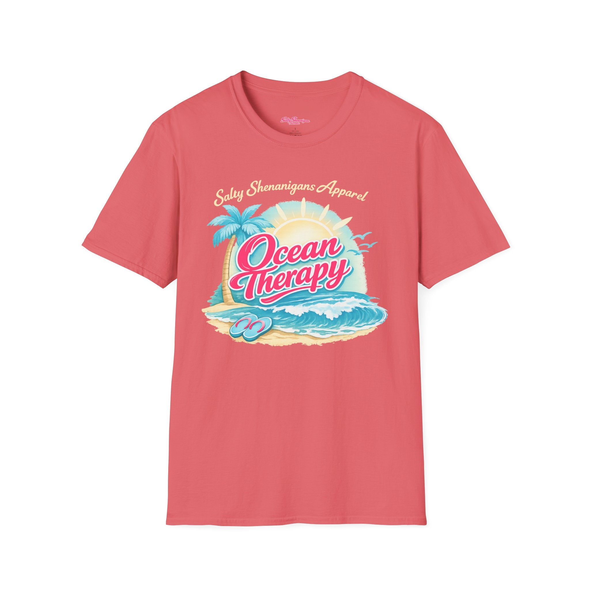 Salty Shenanigans Apparel Ocean Therapy T-Shirt Printify