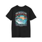The Beach Is My Happy Place T-Shirt | Premium Coastal Graphic Tee Printify
