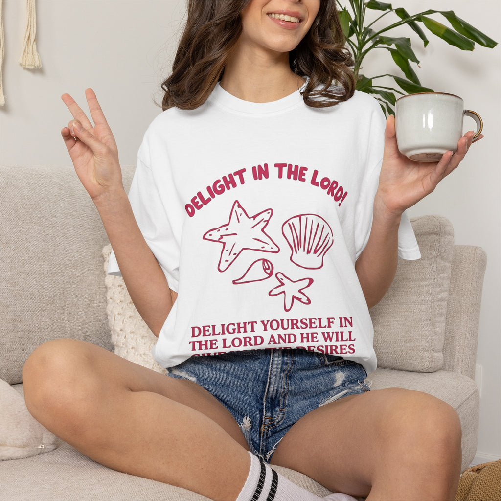 Clothed In Christ T‑Shirt —Delight In The Lord Tee Printify