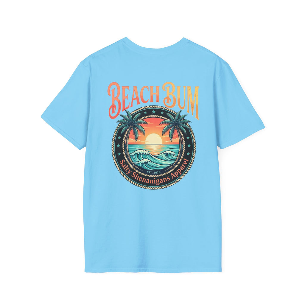 Beach Bum Coastal Sunset T-Shirt Printify