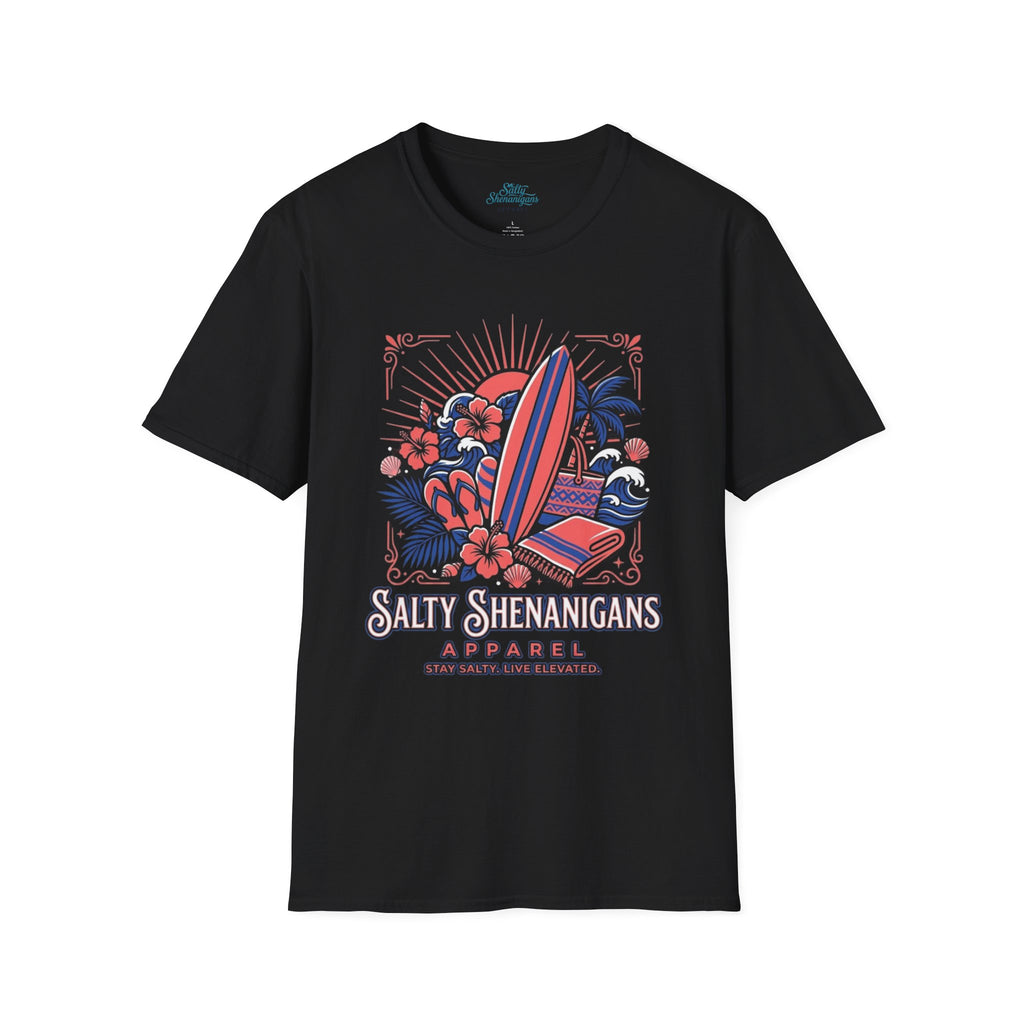 Salty Shenanigans Coastal Escape T-Shirt Printify