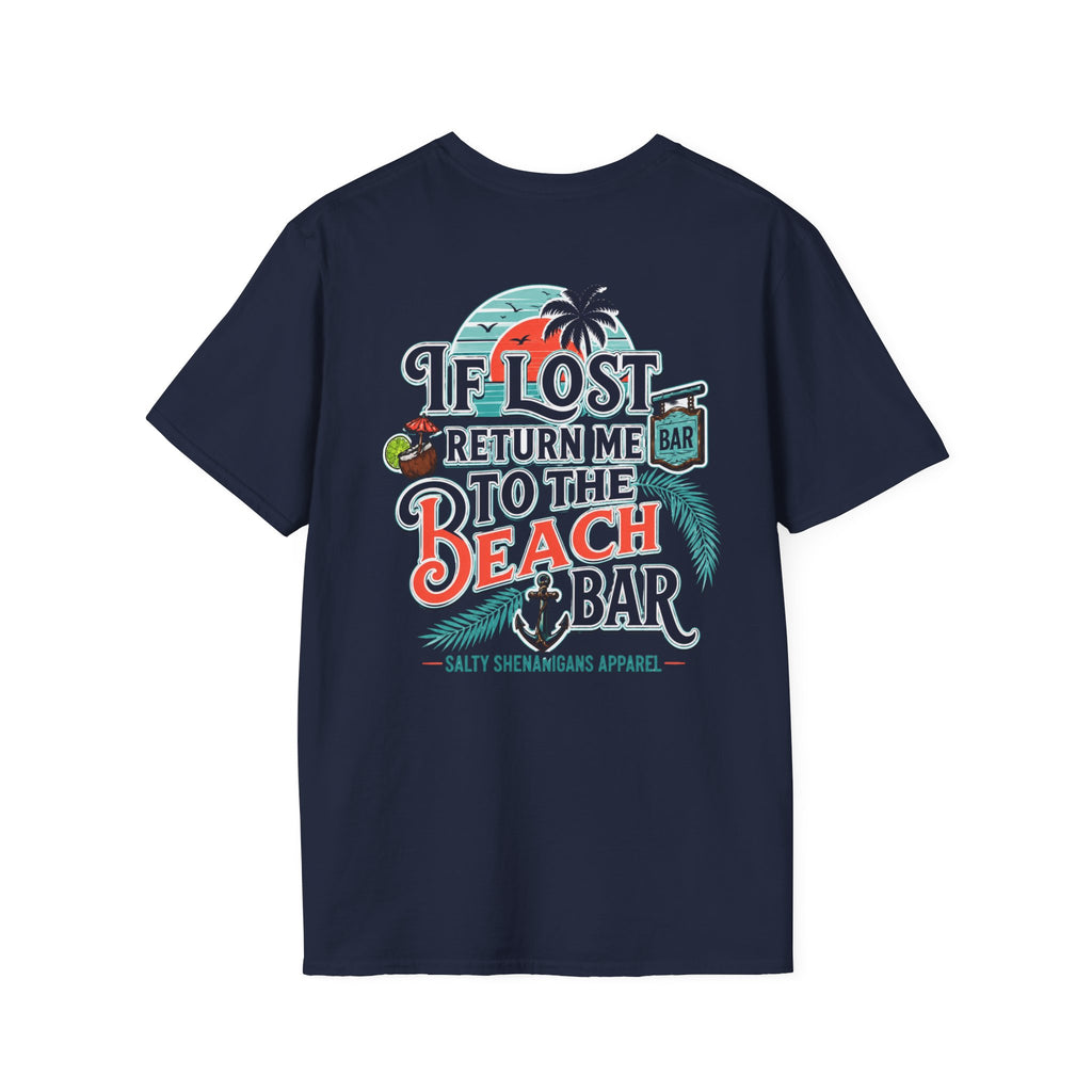 If Lost Return Me To The Beach Bar T-Shirt Printify