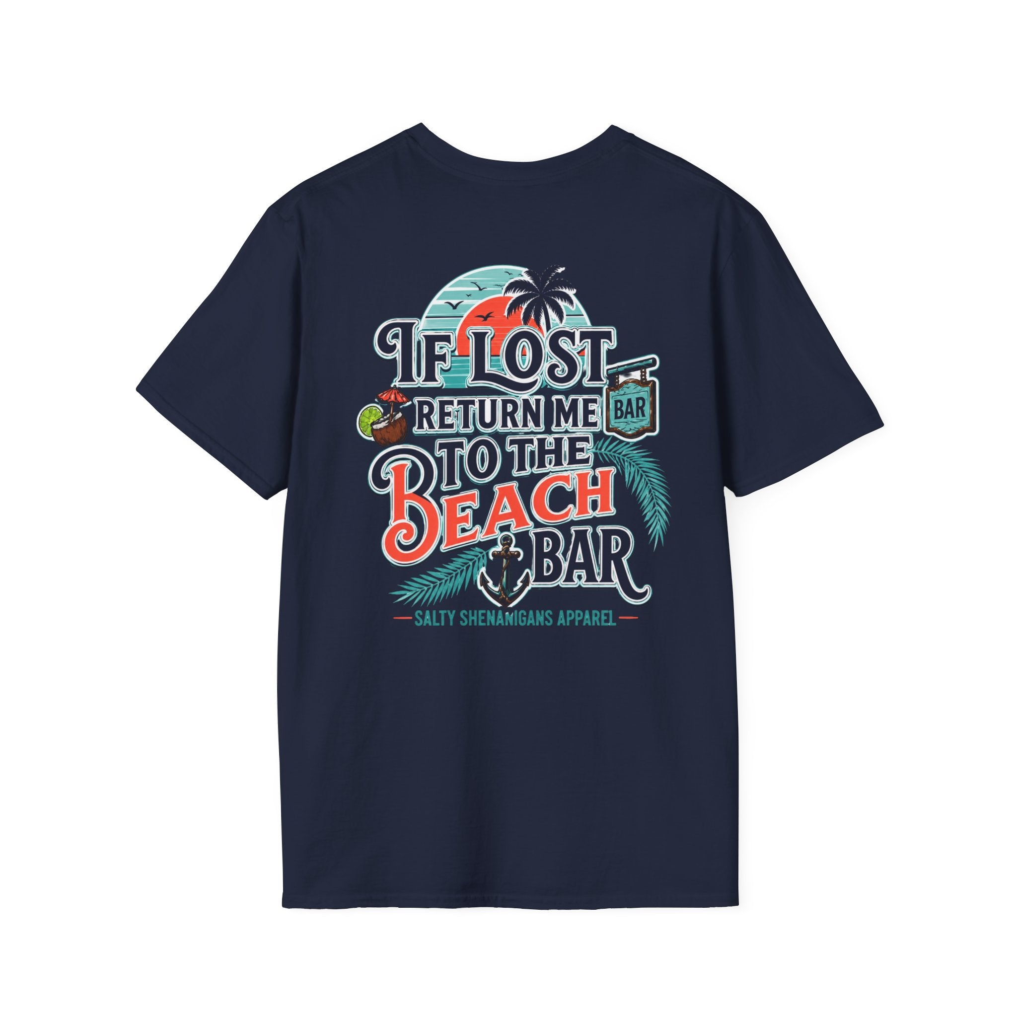 If Lost Return Me To The Beach Bar T-Shirt Printify