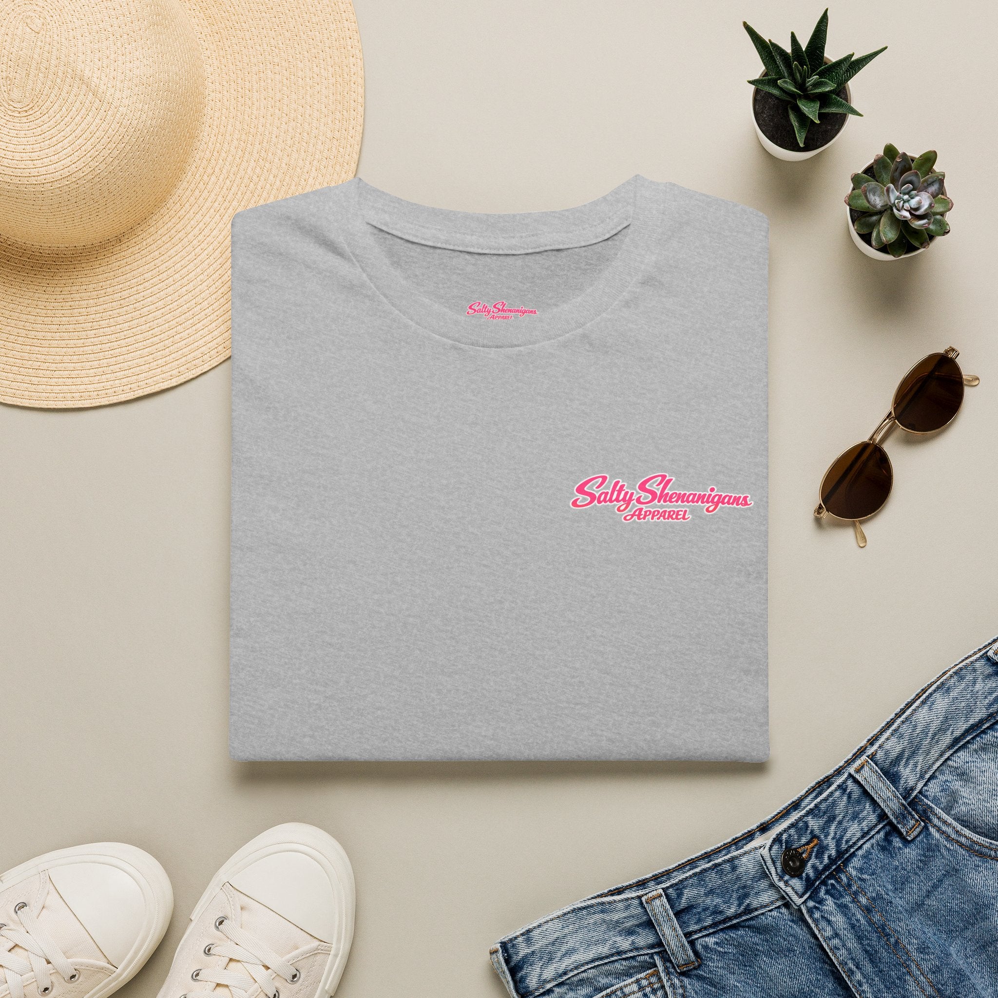 Salty Shenanigans Palm T-Shirt Printify
