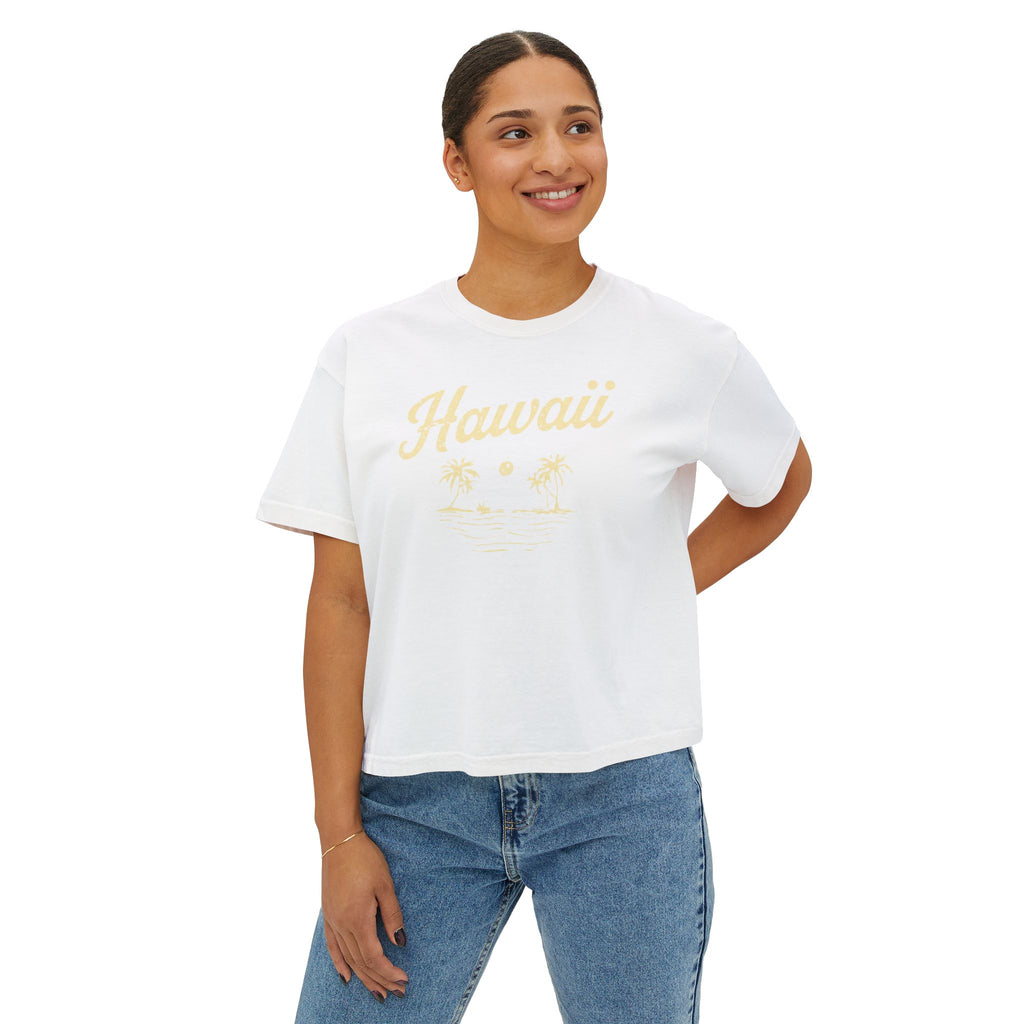 Hawaii Women's Boxy Tee — Salty Shenanigans