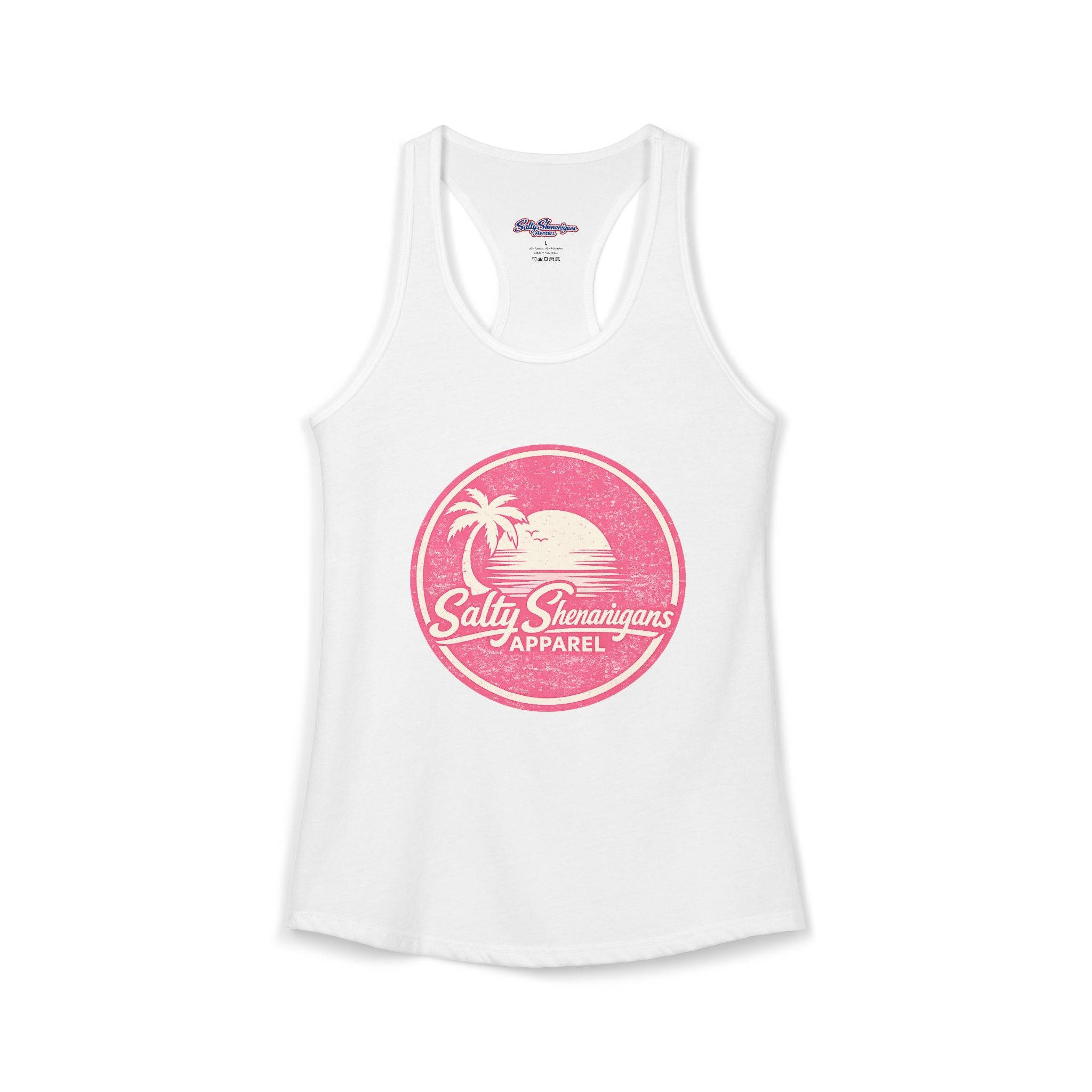 Salty Shenanigans Apparel Racerback Tank Printify