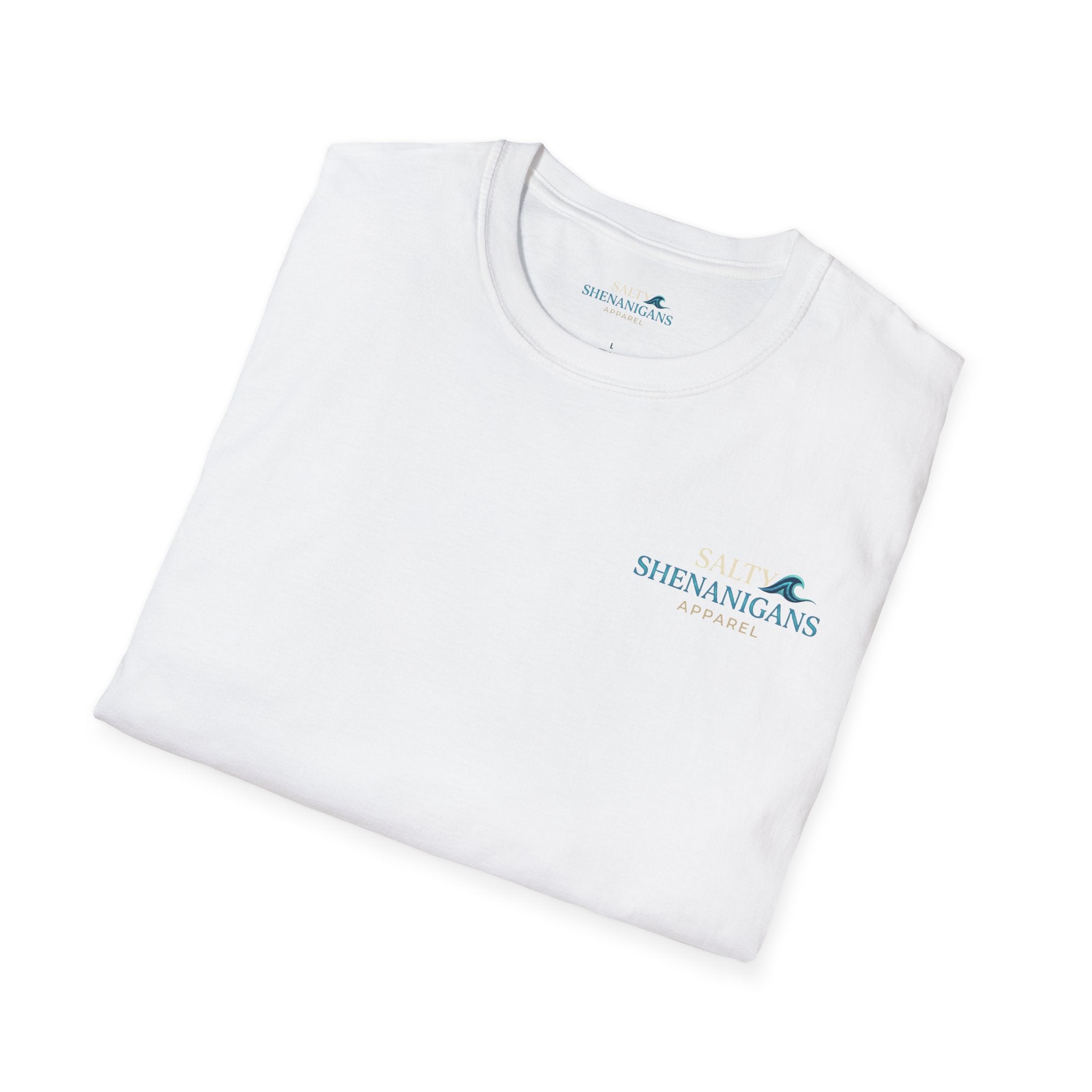 Never Late To Happy Hour Coastal Graphic Tee Printify