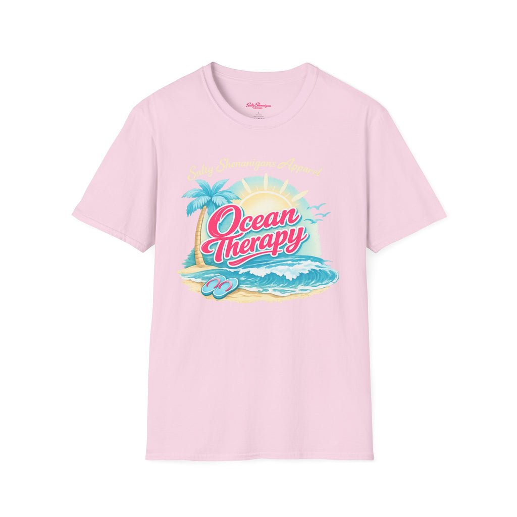 Salty Shenanigans Apparel Ocean Therapy T-Shirt Printify