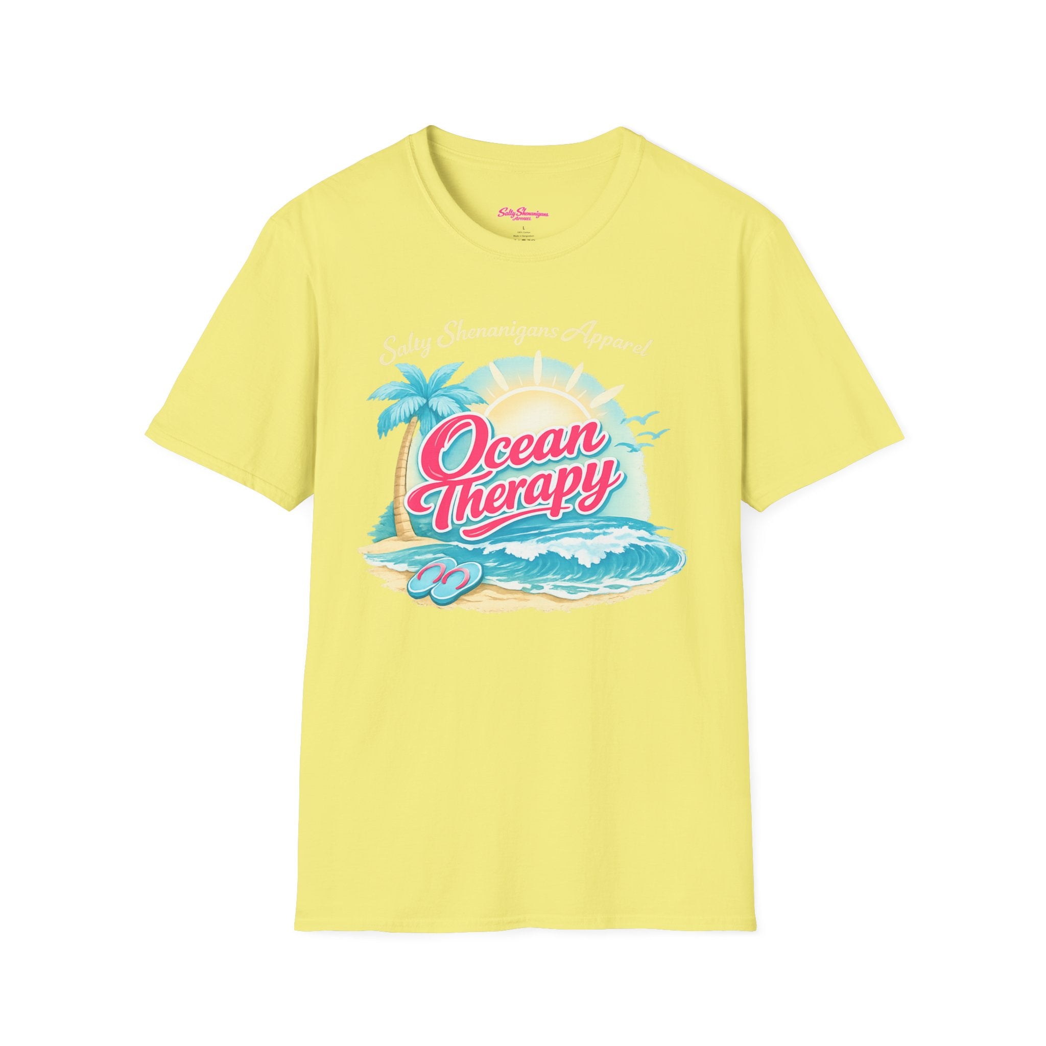 Salty Shenanigans Apparel Ocean Therapy T-Shirt Printify