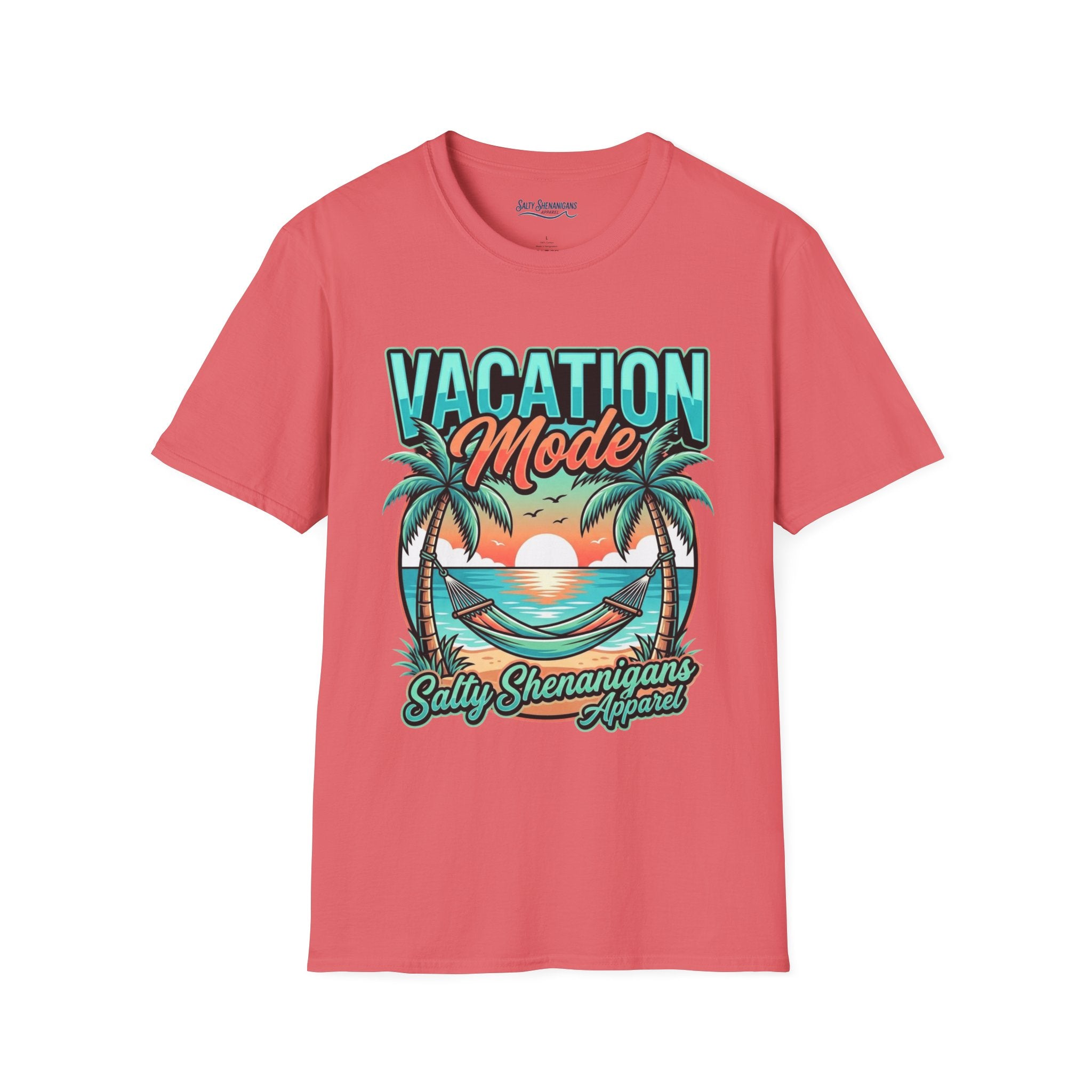 Vacation Mode Sunset Hammock Beach Tee Printify