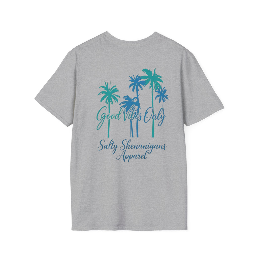 Salty Shenanigans Apparel Good Vibes Only T-Shirt Printify