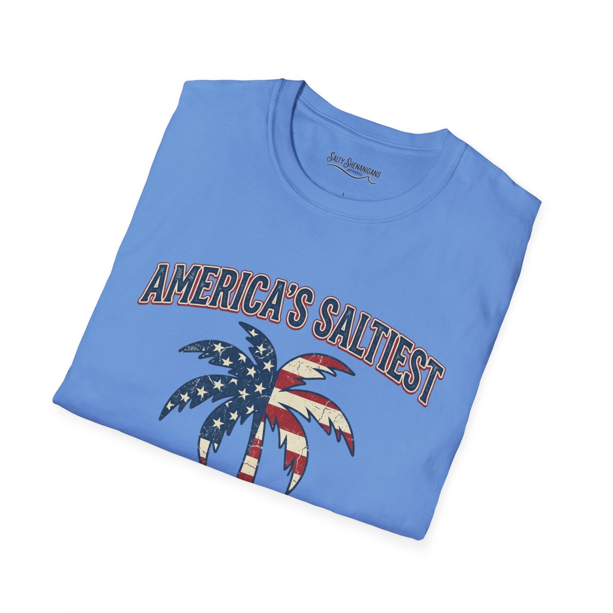 America's Saltiest Patriotic Palm Tree T-Shirt Printify
