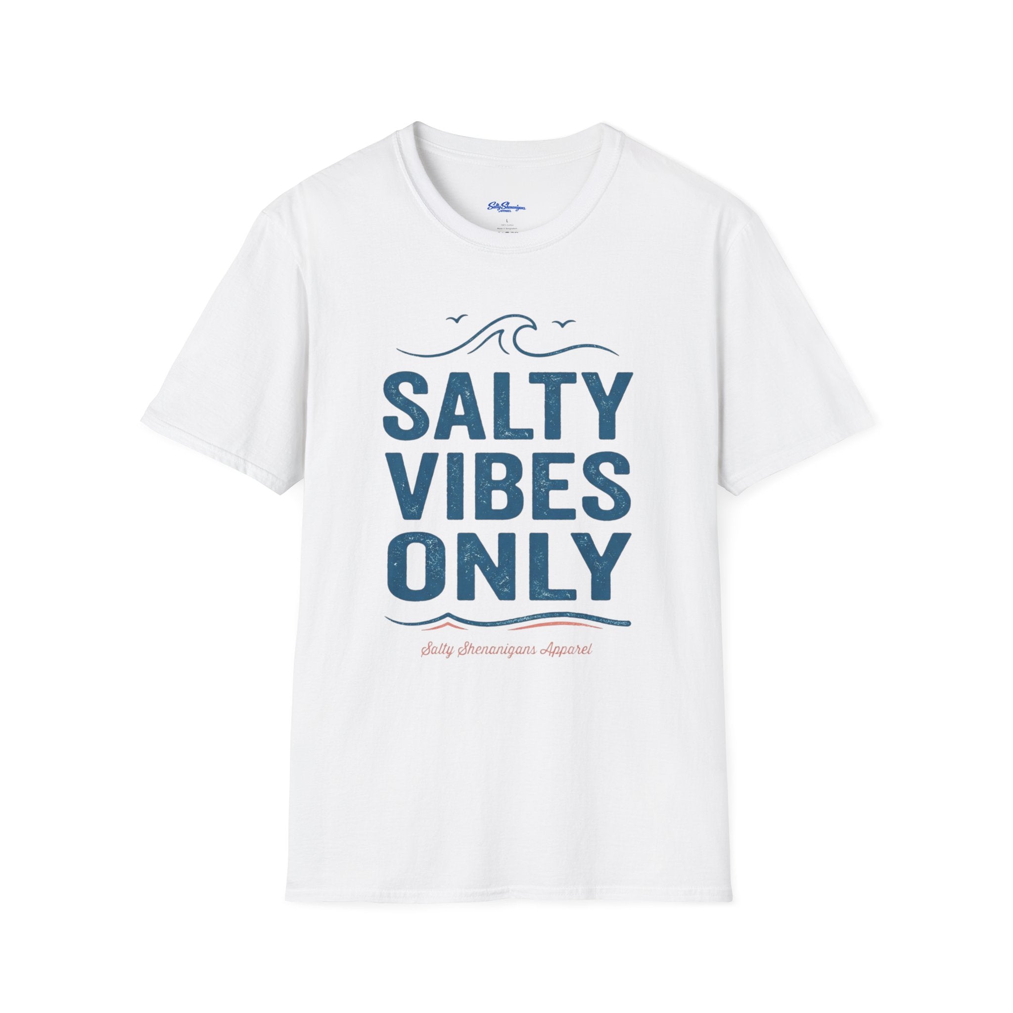 Salty Shenanigans Apparel Salty Vibes Only T-Shirt Printify