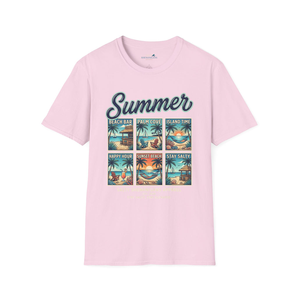 Summer Vintage Beach Postcard Graphic T-Shirt Printify