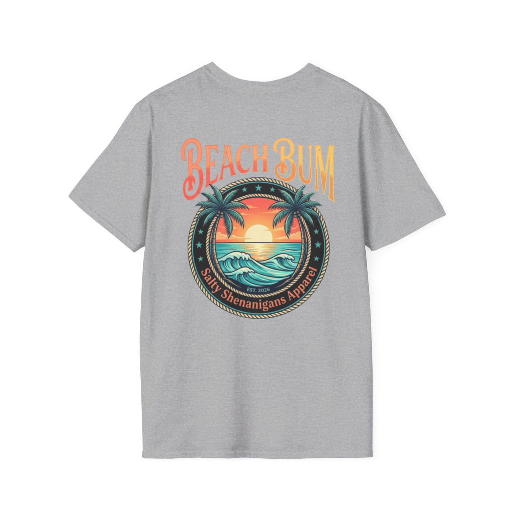 Beach Bum Coastal Sunset T-Shirt Printify