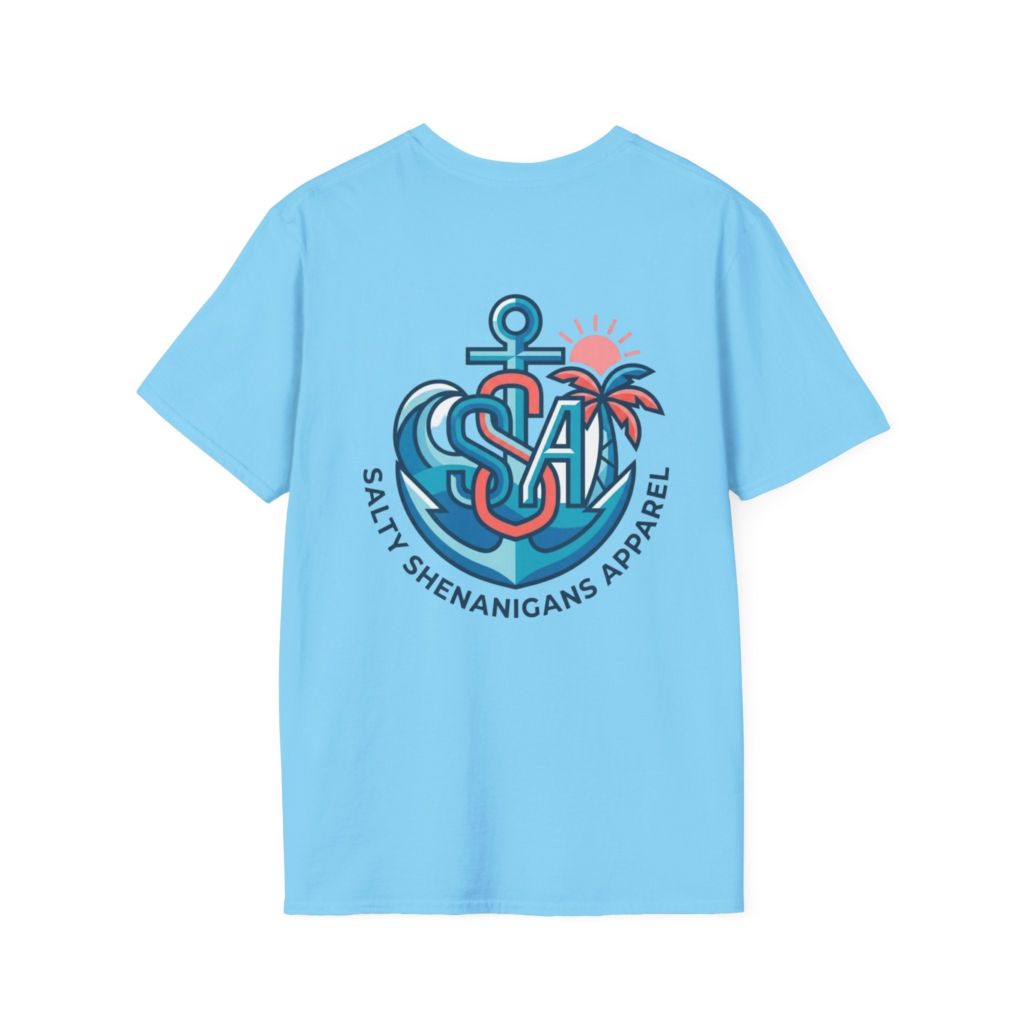 Palm Anchor SSA Salty Shenanigans Beach Tee Printify