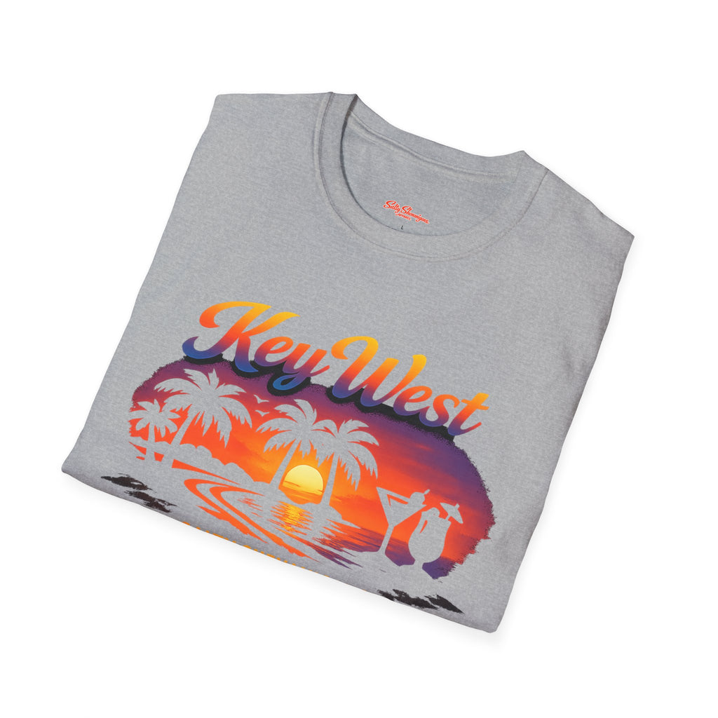 Key West Beach Palm T-Shirt Printify