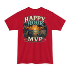 Happy Hour MVP Beach Bar Graphic Tall T-Shirt | Hanes Beefy-T Tall Tee Printify