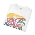 Clothed In Christ T‑Shirt — Sunset Chasing Jesus Seeker Tee Printify