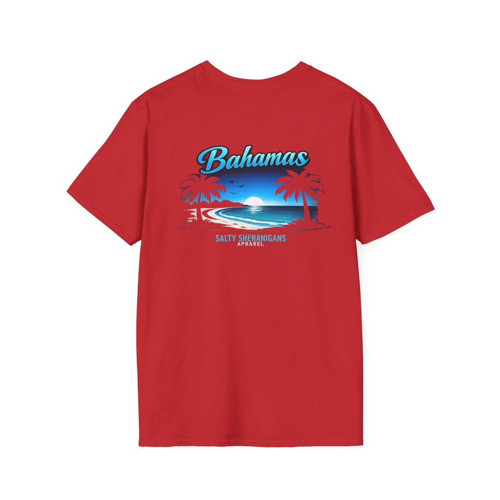 Bahamas Beach Palm T-Shirt | Salty Shenanigans Printify