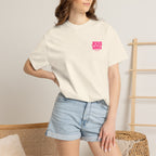 Jesus Saves T‑Shirt — Bold Pink Faith Graphic Tee Printify