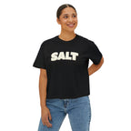 SALT Women's Boxy Tee - 'Salty Shenanigans' Beach Sunset Graphic Printify