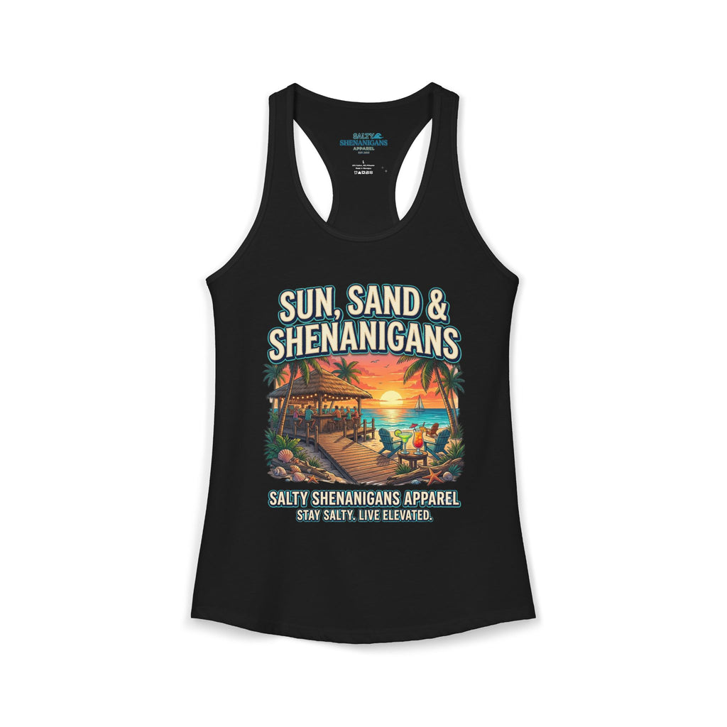 Sun, Sand & Shenanigans Women's Racerback Tank Top Printify