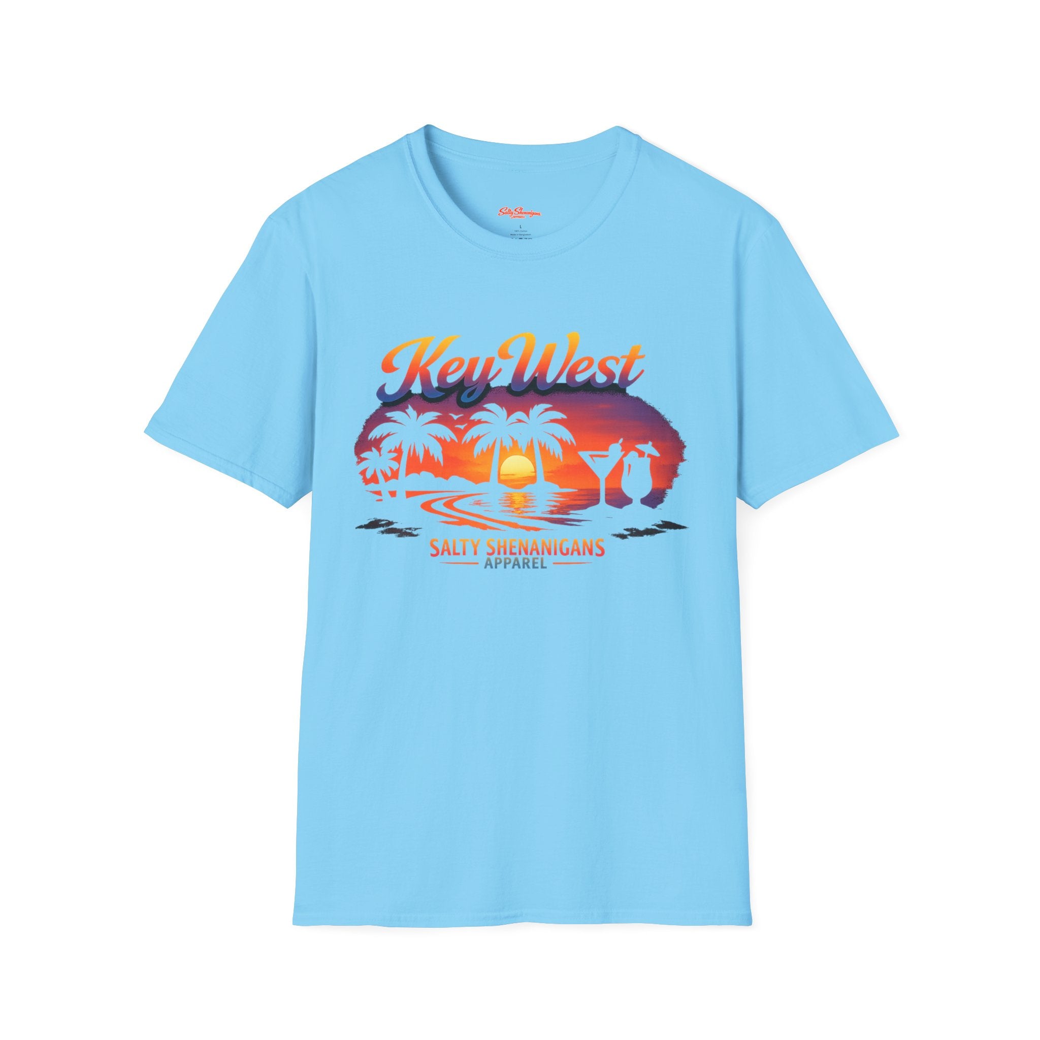 Key West Beach Palm T-Shirt Printify