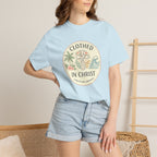 Clothed in Christ Graphic T-Shirt — Christian Faith Tee Printify