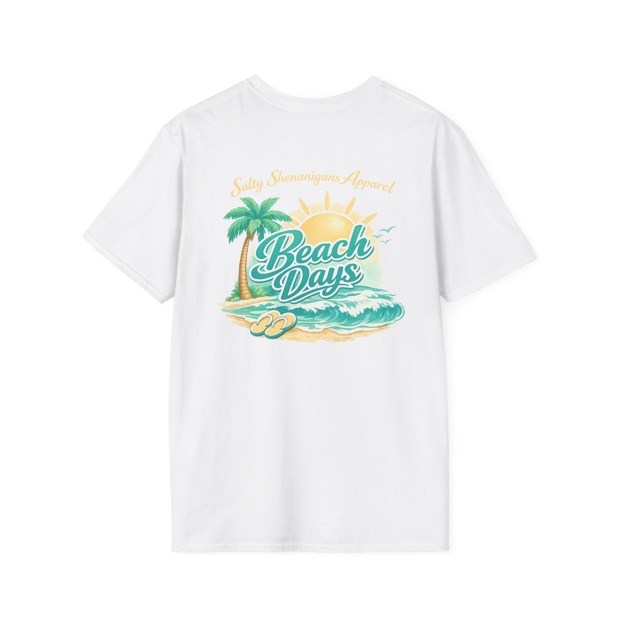 Salty Shenanigans Apparel Beach Days Palm T-Shirt Printify