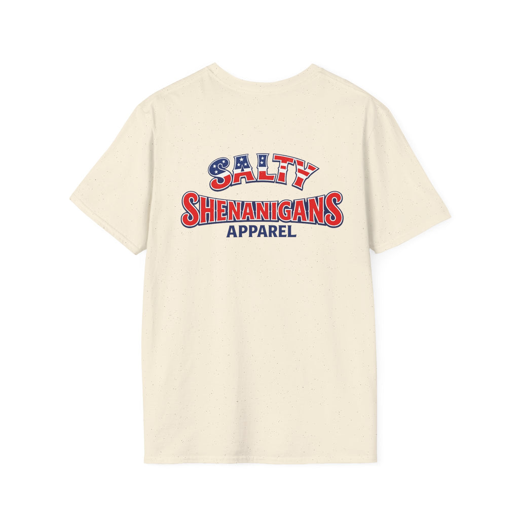 Salty Shenanigans Americana Logo Tee – Printify