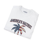 America's Saltiest Patriotic Palm Tree T-Shirt Printify
