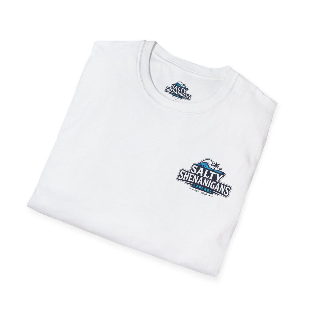 I Drink Well With Others Beach Bar T-Shirt | Tropical Happy Hour Shirt Printify