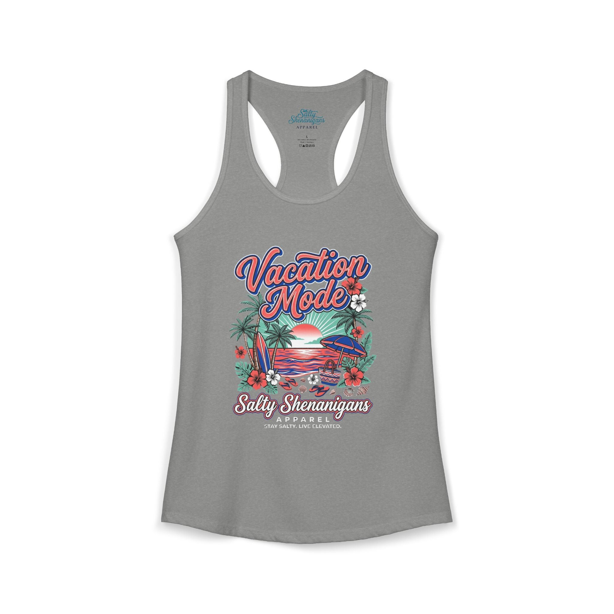 Vacation Mode Women's Beach Tank Top Printify