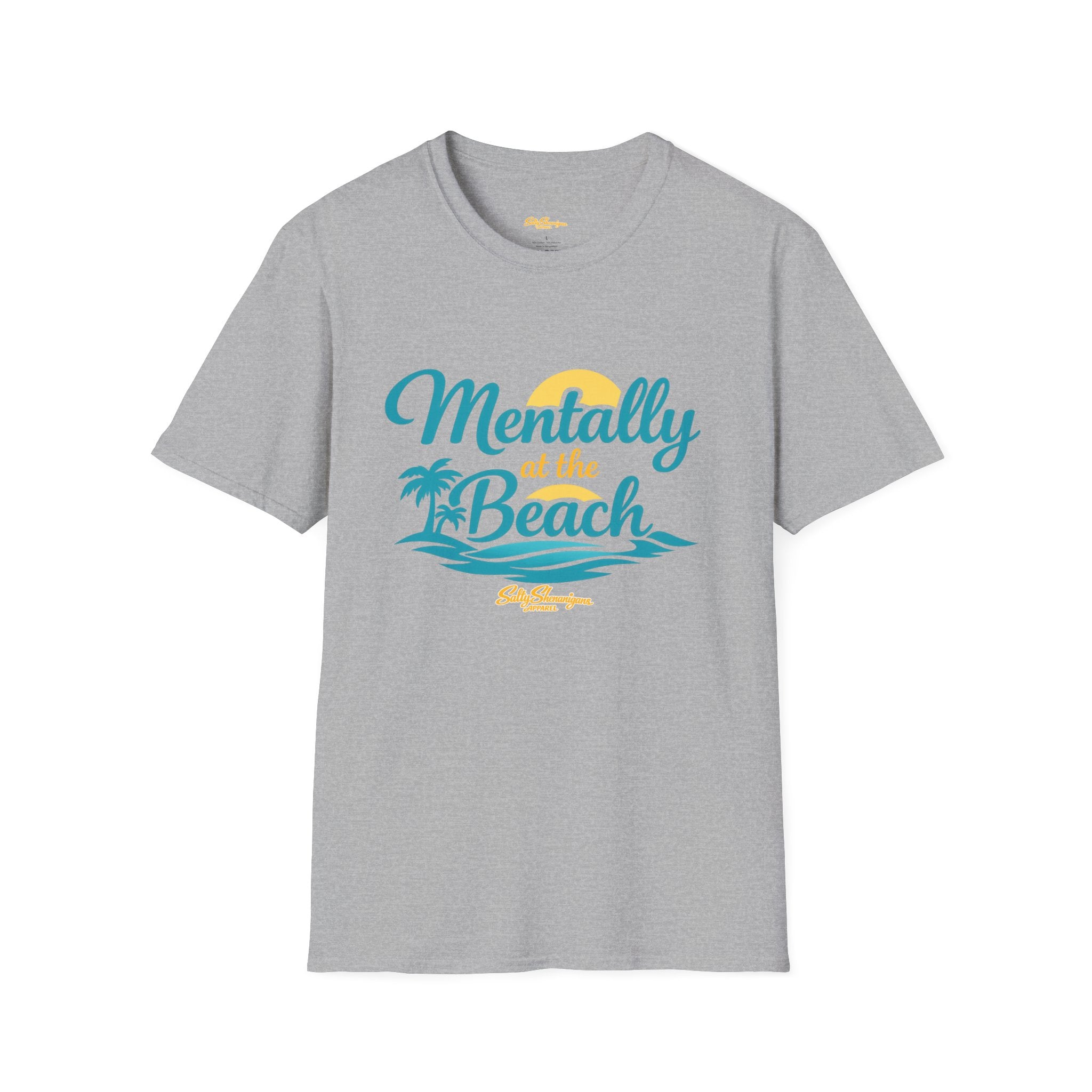 Mentally At The Beach T-shirt Salty Shenanigans Apparel Printify