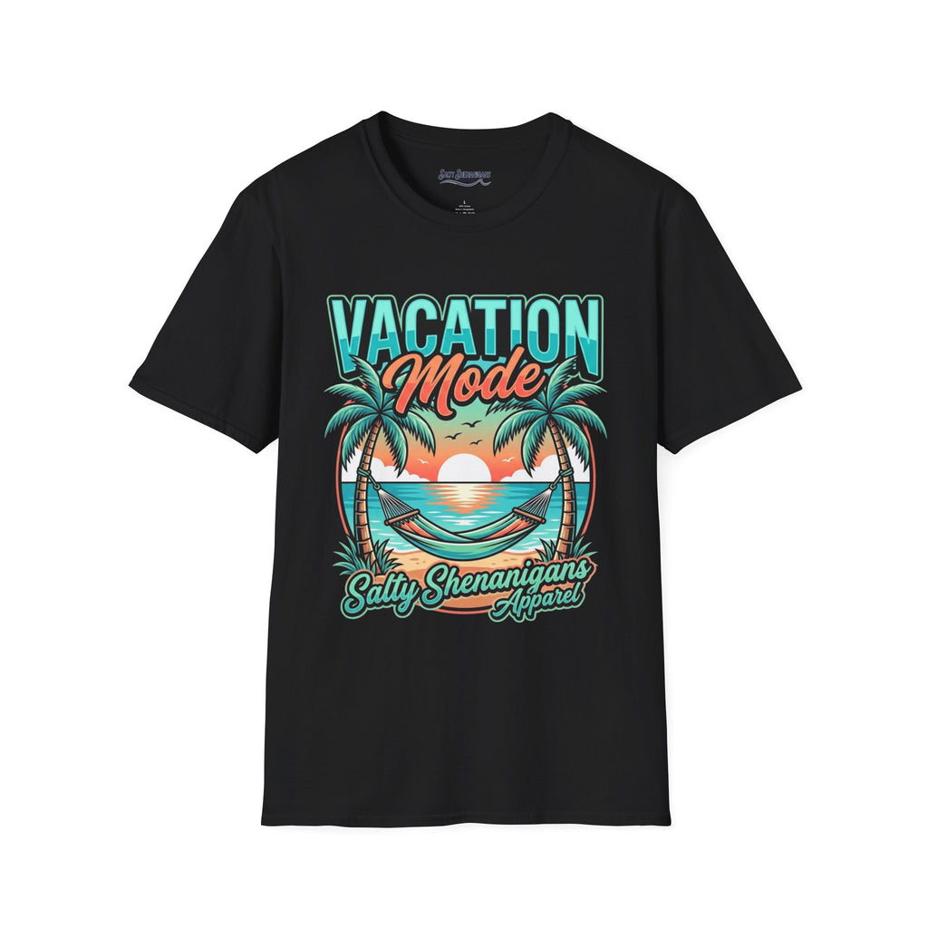 Vacation Mode Sunset Hammock Beach Tee Printify