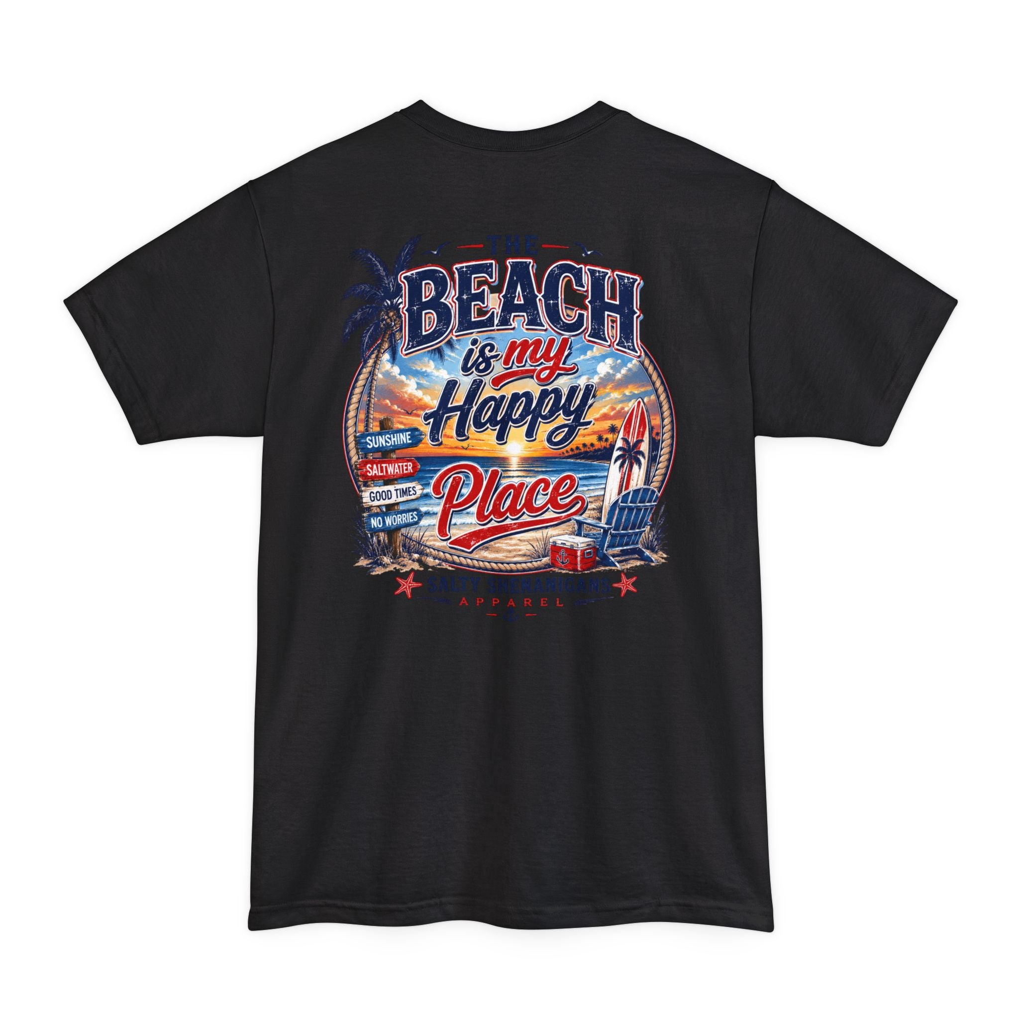Beach Is My Happy Place Tall Tee Printify
