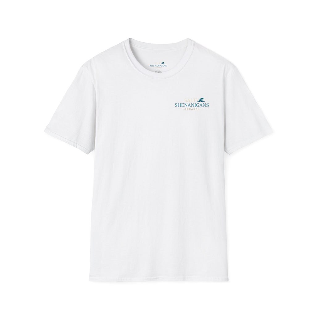 Cocktails First Questions Later Shirt | Funny Beach Drinking Tee | Tropical Vacation Graphic T-Shirt | Coastal Cocktail Shirt | Salty Shenanigans Apparel Printify