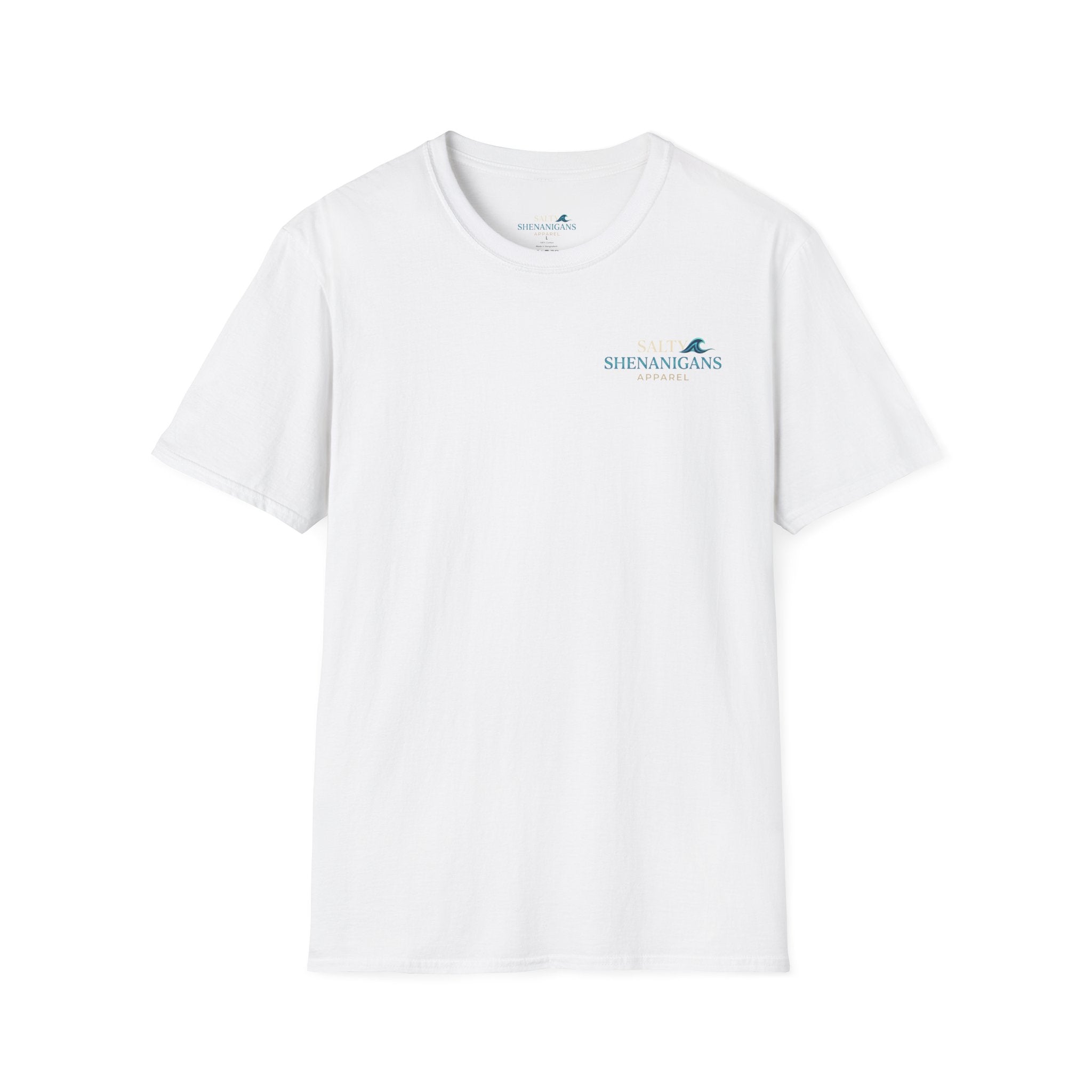 Cocktails First Questions Later Shirt | Funny Beach Drinking Tee | Tropical Vacation Graphic T-Shirt | Coastal Cocktail Shirt | Salty Shenanigans Apparel Printify