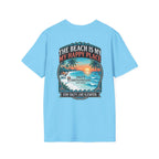 The Beach Is My Happy Place T-Shirt | Premium Coastal Graphic Tee Printify