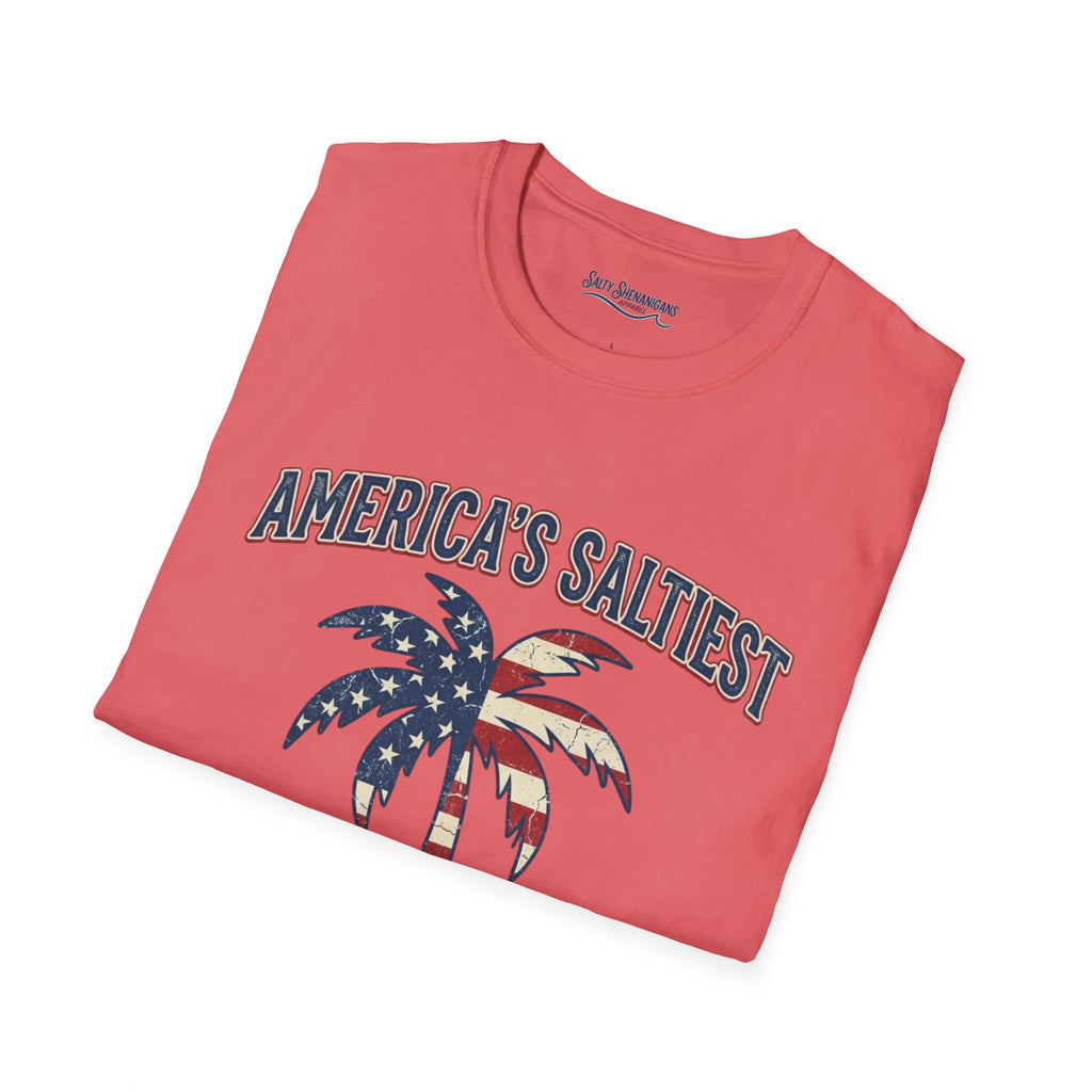 America's Saltiest Patriotic Palm Tree T-Shirt Printify