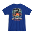Living My Best Life Shirt | Beach Vacation Tall Tee Printify