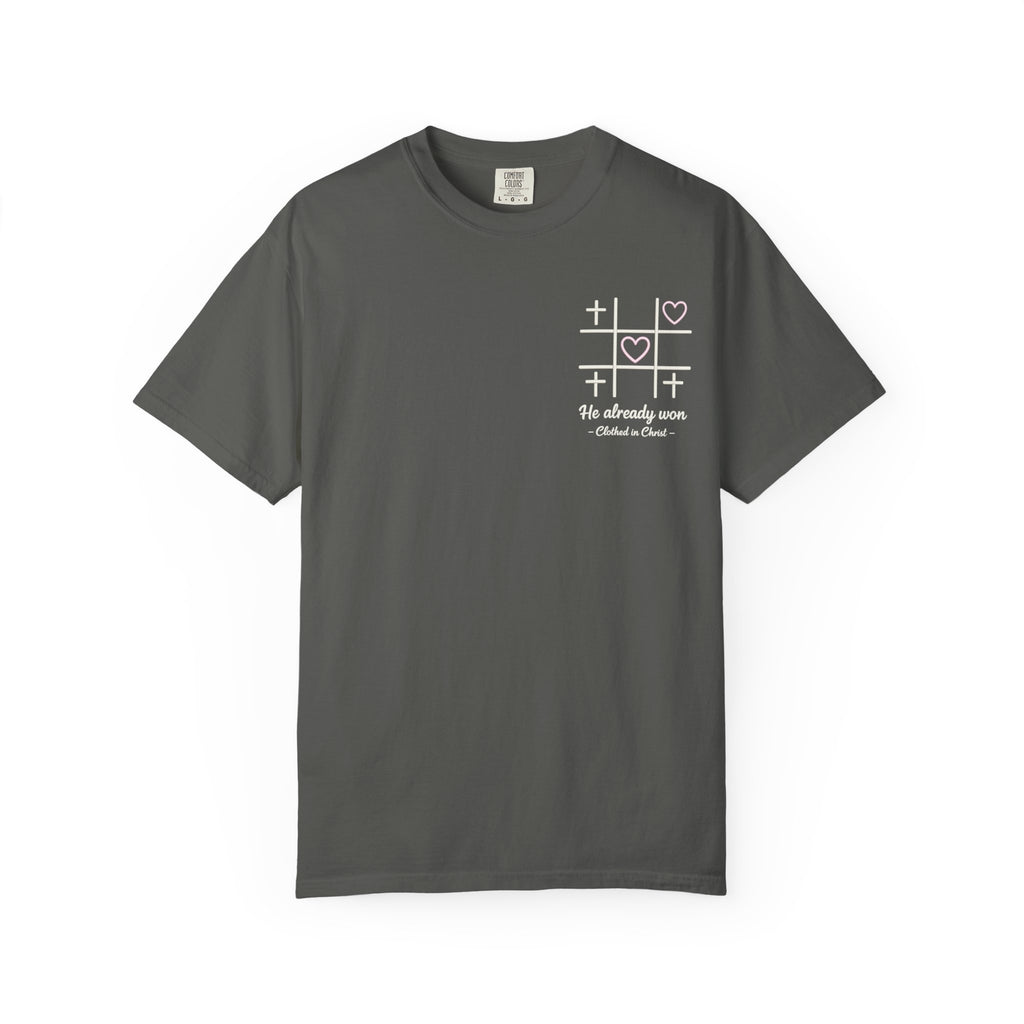Minimal Heart Tic-Tac-Toe T-Shirt Printify