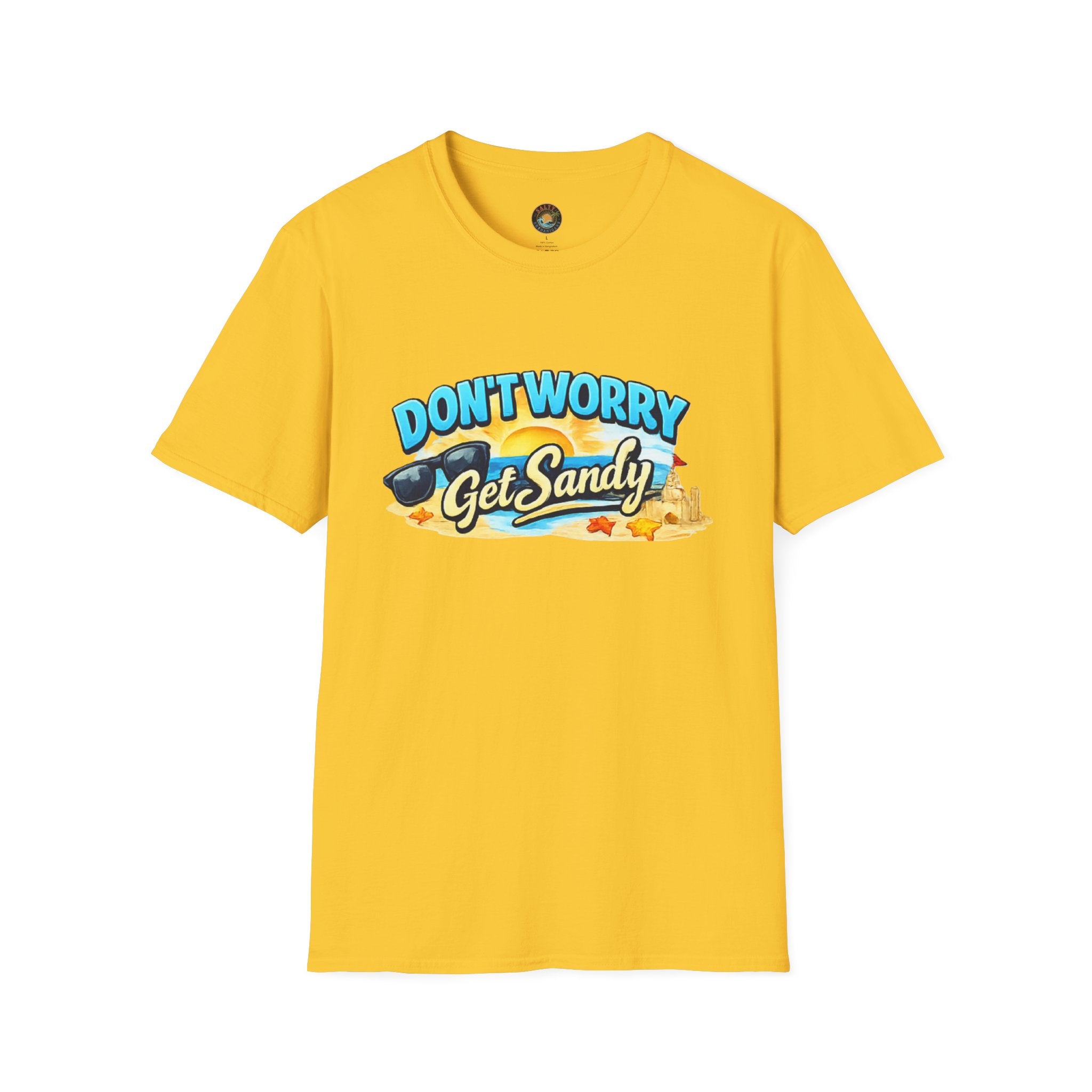 Don't Worry, Get Sandy T-Shirt | Salty Shenanigans Funny Beach Tee