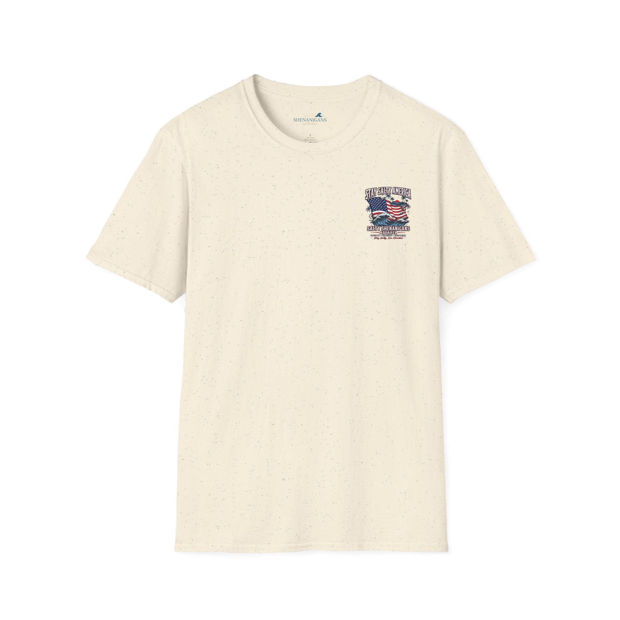 Stay Salty America Patriotic Coastal T-Shirt Printify